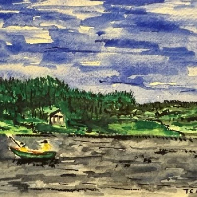 Place in Mind painting cover  by T.C. Mazar