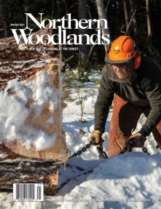 Photo by Ashley L. Conti Winter magazine cover cover  by Northern Woodlands