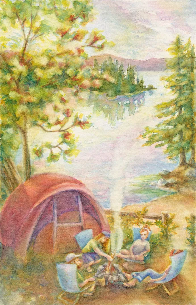 Tent camping