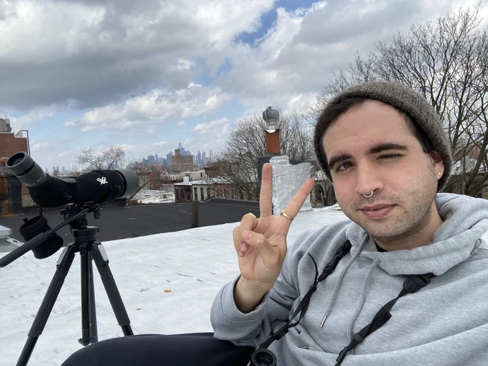 Rooftop birding