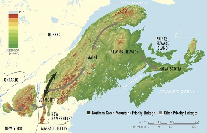 Green mountain priority linkage map