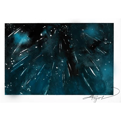 Perseid meteors cover by Northern Woodlands