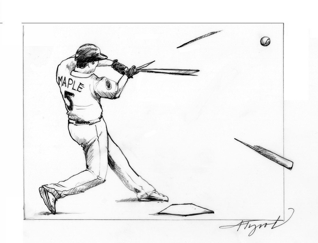 man hitting a baseball coloring pages - photo #14