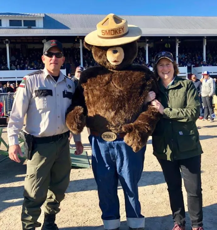 Patty Cormier with Smokey