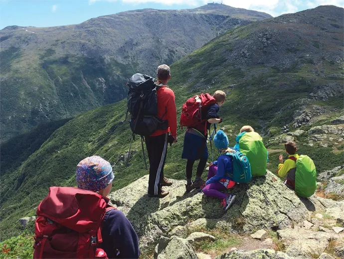 Hikers on Mountain