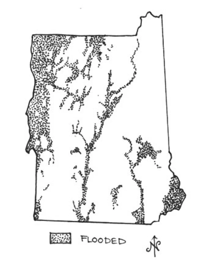 Flooded lands
