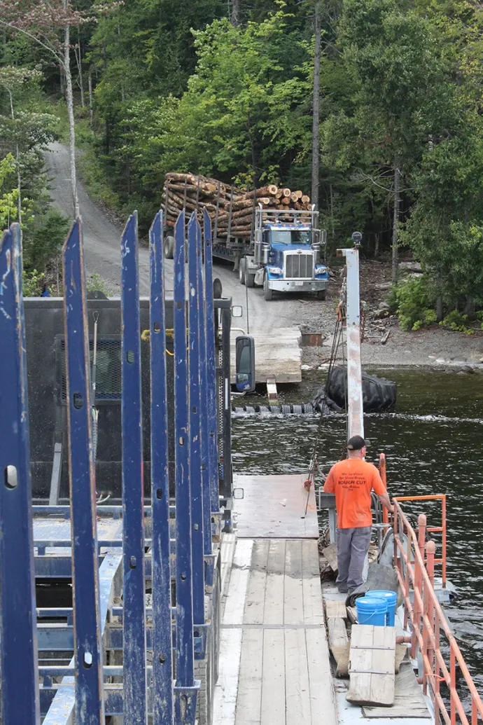 Log Truck Arrives