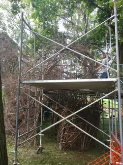Creating sculpture Photo: Greater Worcester Land Trust