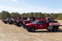 Fire trucks Photo: Joel R. Carlson