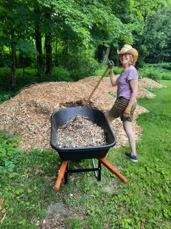 Happy gardener