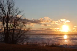 Sun over water Photo: Leif Tillotson