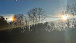 Rare sun dog Photo: Matty DeLuca