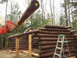 Rebuilding Blue Brook Shelter Photo: Mac McKenzie-Dudley