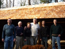 Rebuilding Blue Brook Shelter Photo: Mac McKenzie-Dudley