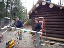 Rebuilding Blue Brook Shelter Photo: Mac McKenzie-Dudley