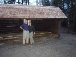 Rebuilding Blue Brook Shelter Photo: Mac McKenzie-Dudley