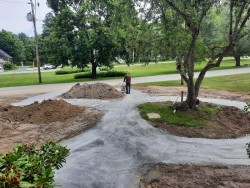 Tamping pathways Photo: Emily S. Rowe