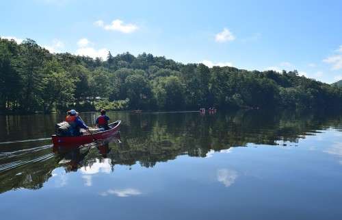 Students in Canoe