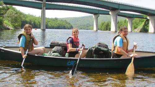 Canoeing at camp