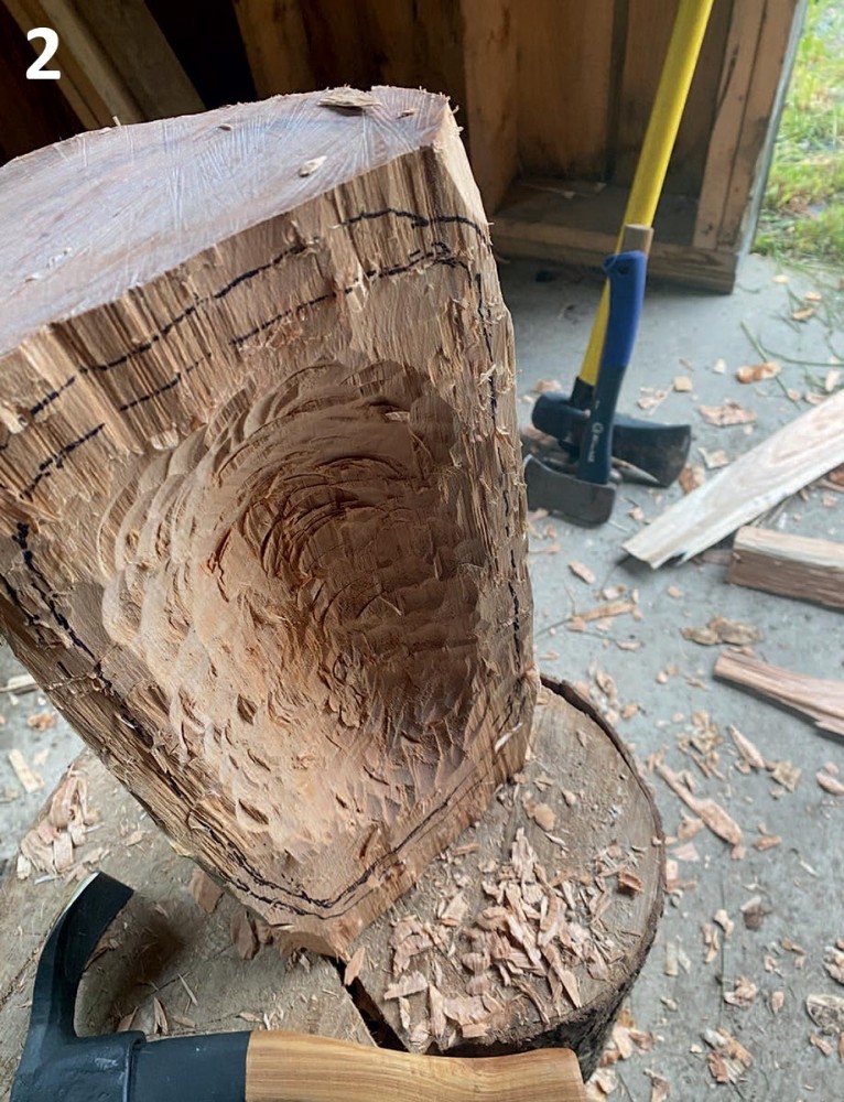 Wood bowl block