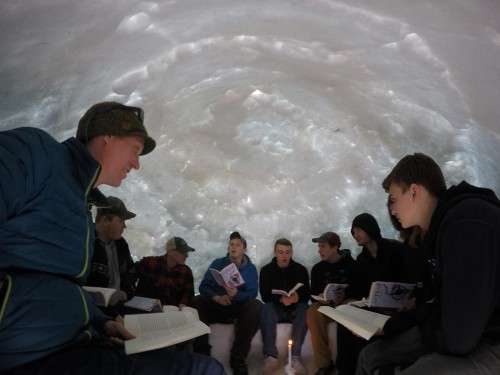 Students in Igloo