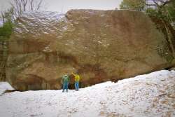 Glacial erratic Photo: Deb Clough