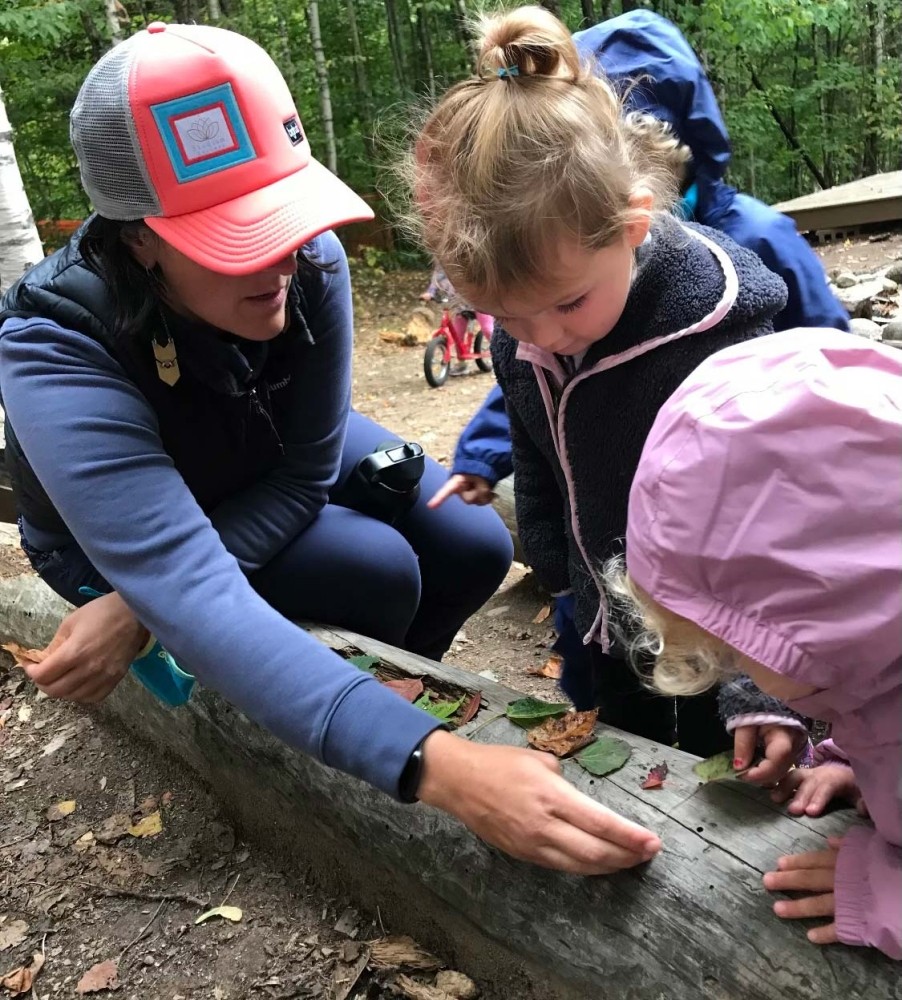 Learning Outdoors at Gale River Cooperative Preschool