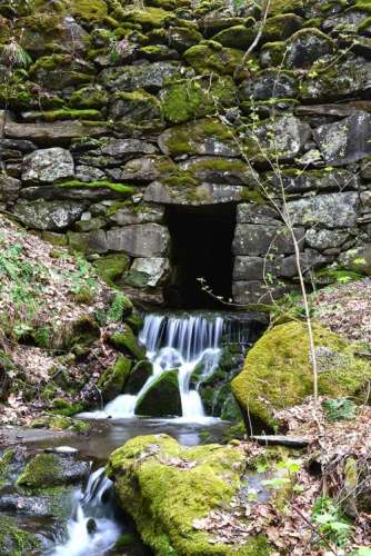 Stone waterfall