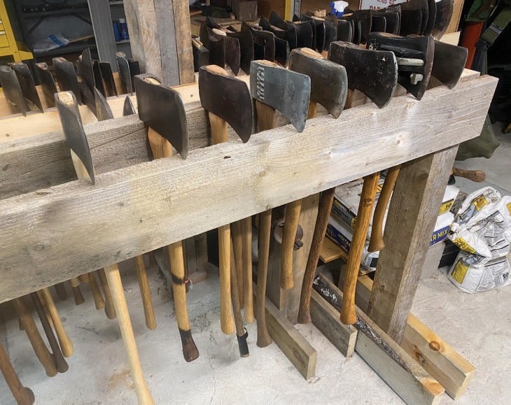 Building an Axe Rack