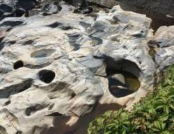 Glacial potholes Photo: Sharon Bombard