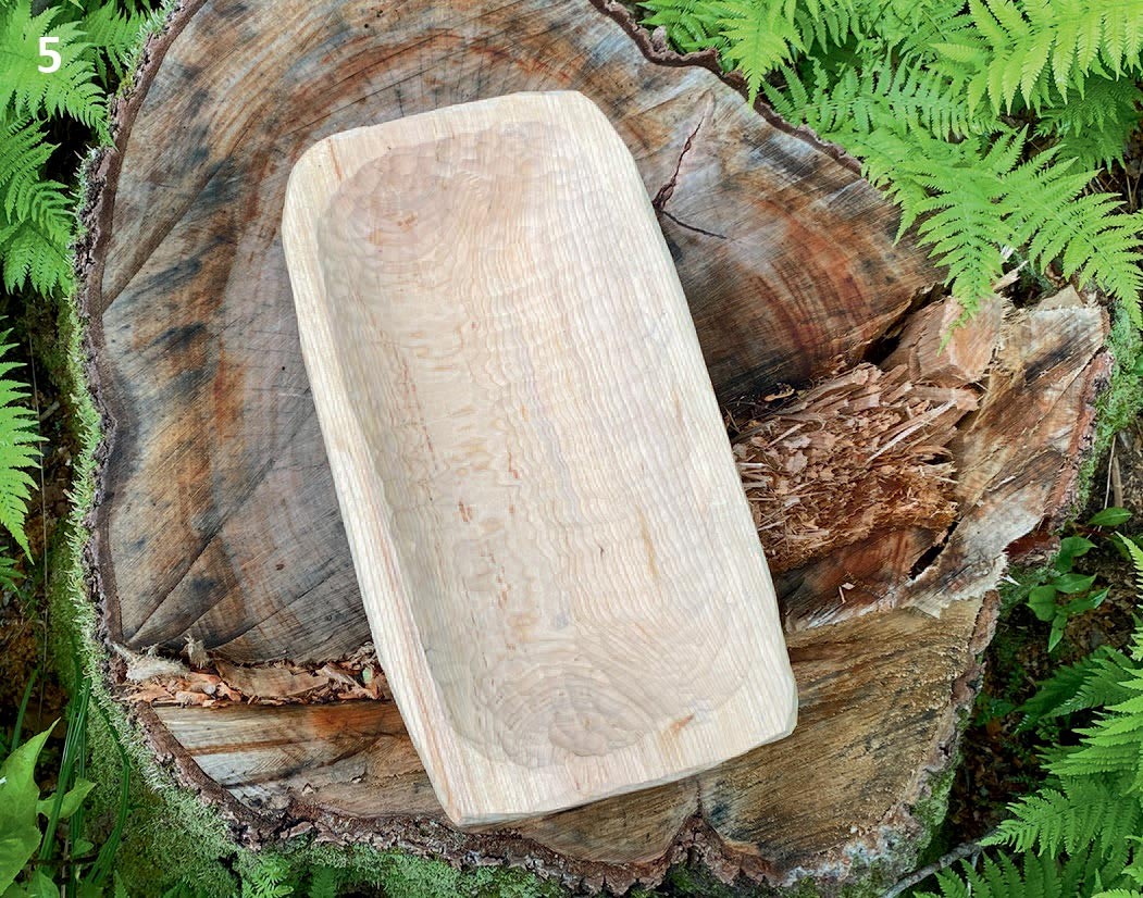 Wood bowl finished
