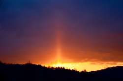 Sun pillar Photo: Ken Hatch