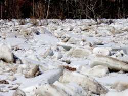 Ice jam Photo: Frank Kaczmarek