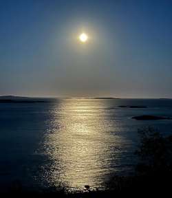 Full moon over river Photo: Katherine Fiveash