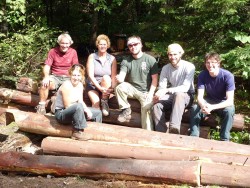 Rebuilding Blue Brook Shelter Photo: Mac McKenzie-Dudley