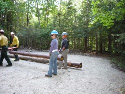 Rebuilding Blue Brook Shelter Photo: Mac McKenzie-Dudley