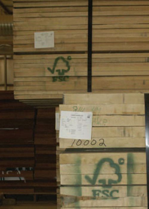 FSC-certified lumber