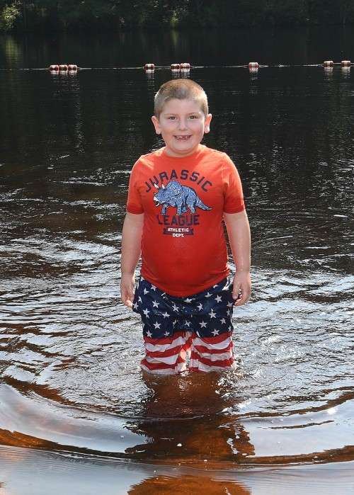 Bear brook swimming