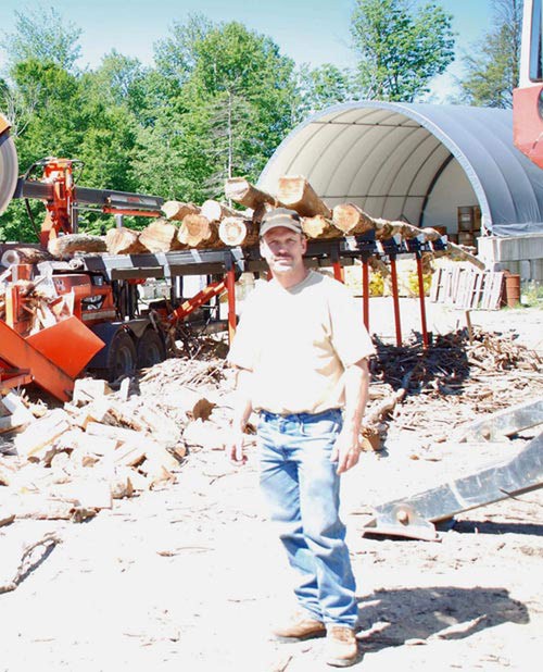 At Work Cutting Wood with Paul "Butch" Reed