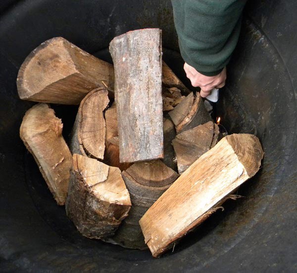 Backyard Charcoal Making