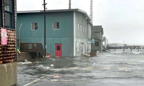 Flooded fire department