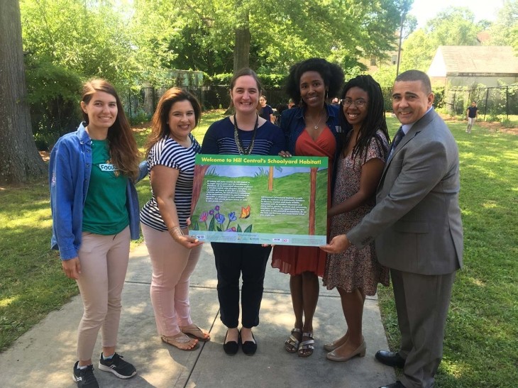 Jillian Bell with educators