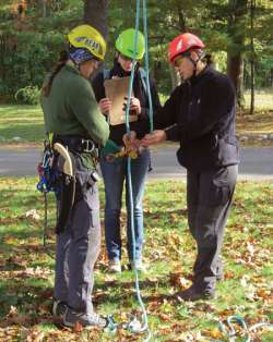 Field Work: At Work Climbing Trees with Melissa and Bear LeVangie Photo: Kelly S. Allen