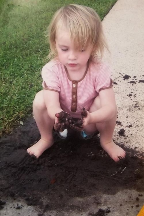 Playing in mud