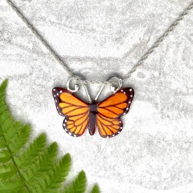 Monarch Butterfly Necklace thumbnail
