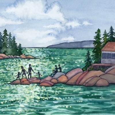 Sunshine house illustration cover  by Claire Loon Baldwin