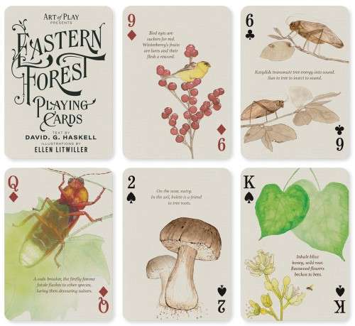 Forest playing cards