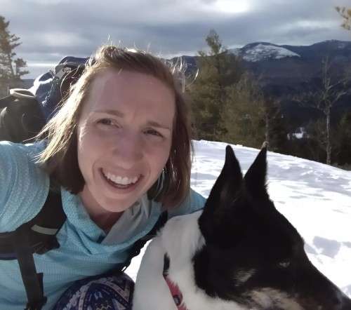 Jen Plowden with dog