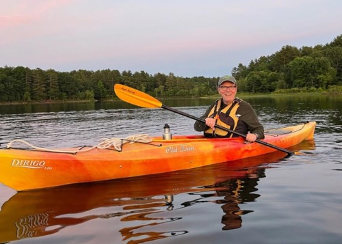 Bill Reid paddling