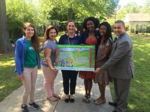 Jillian Bell with educators